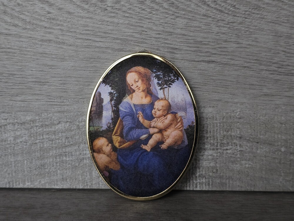 1986 Hallmark Ornament Di Cridi's Madonna And Child & The Infant St. John 181d6